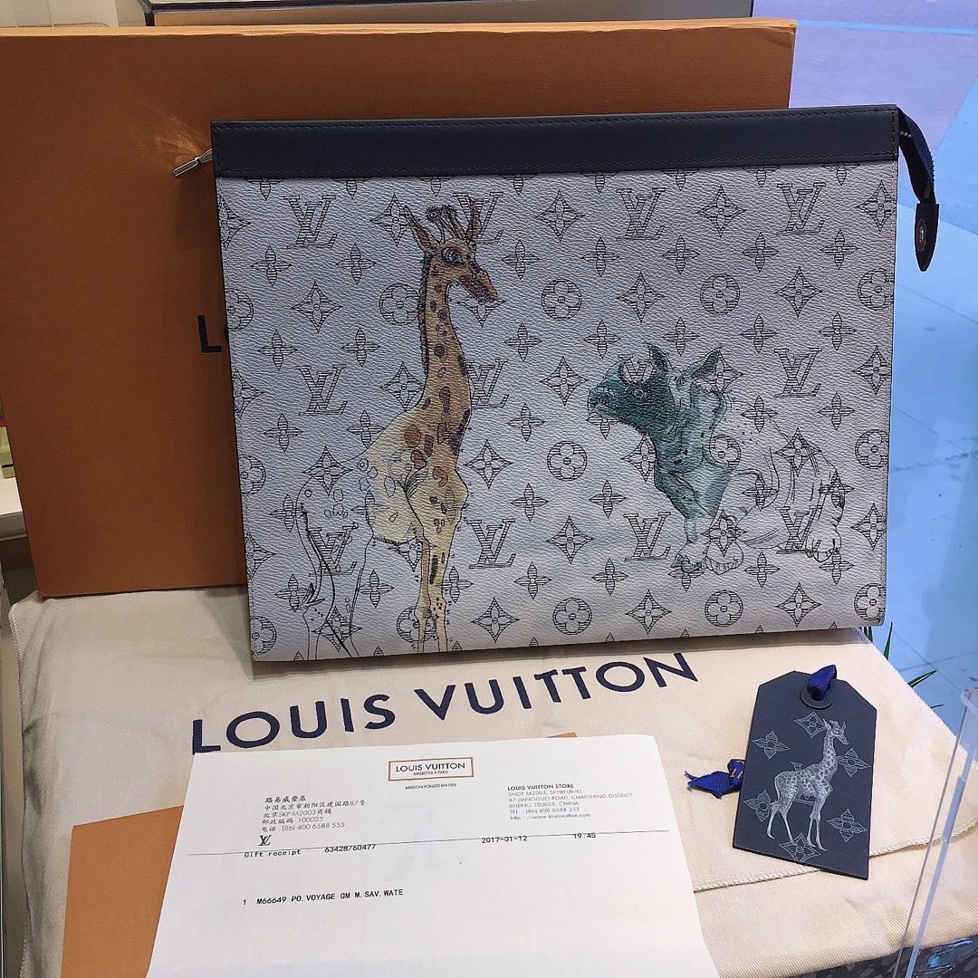 louisvuittonlv动物园skp限定长颈鹿手包