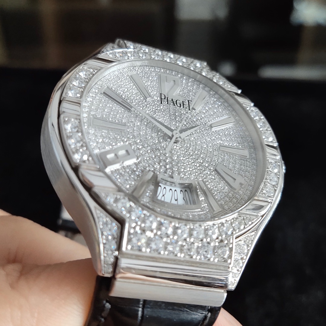 伯爵polo系列18k白金后加满天星95新单表