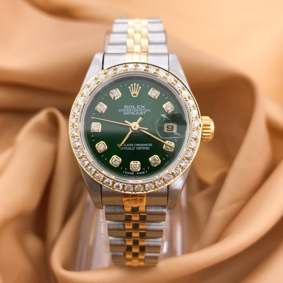 劳力士79173绿面后镶钻