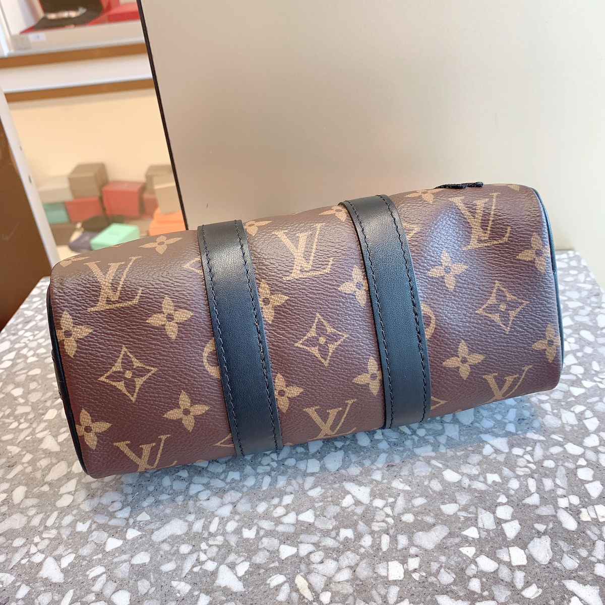 全新lv路易威登 keepall nano稻草人 手提单肩斜挎枕头包_正奢奢侈品