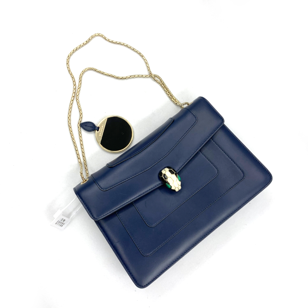 95新 bvlgari宝格丽serpenti系列蓝色蛇头包_3_正奢奢侈品