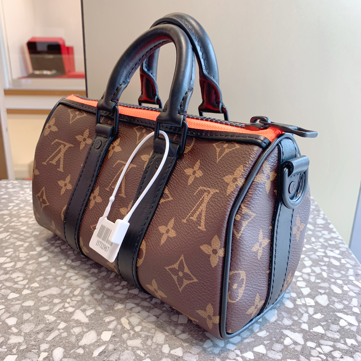 全新lv路易威登 keepall nano稻草人 手提单肩斜挎枕头包_正奢奢侈品