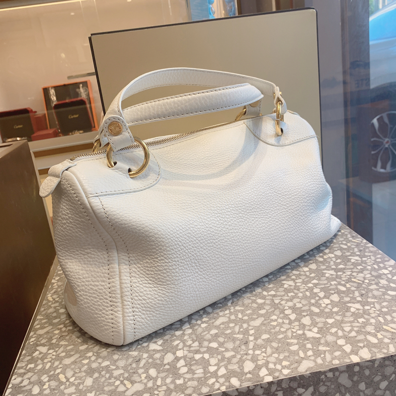 98新 celine /赛琳 白色枕头包 腋下手提单肩包_正奢奢侈品运营服务