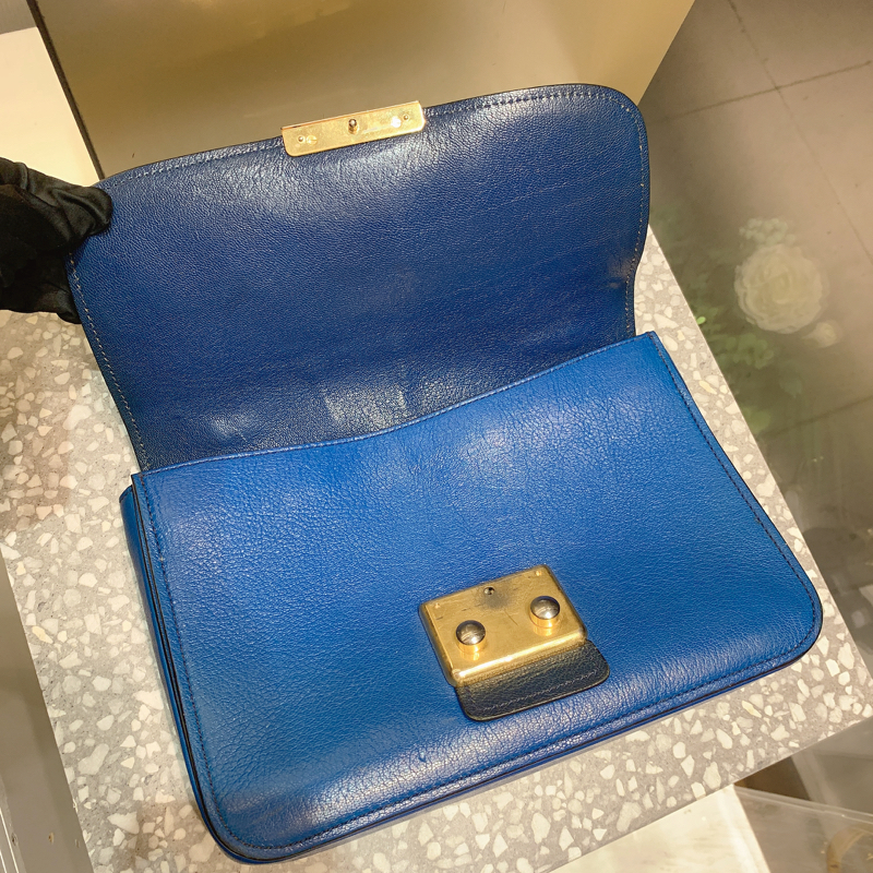 缪缪/miumiu 邮差包 翻盖手提包 拼色_正奢奢侈品运营服务中心