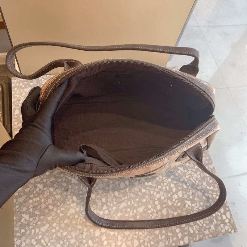 gucci古驰水晶皮老花手提枕头包