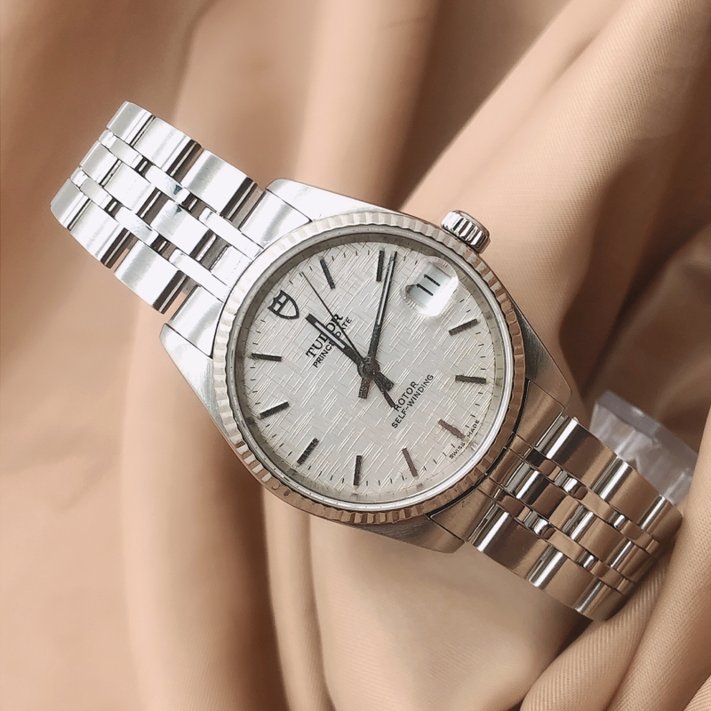 tudor/帝舵王子与公主系列72034银布纹条刻